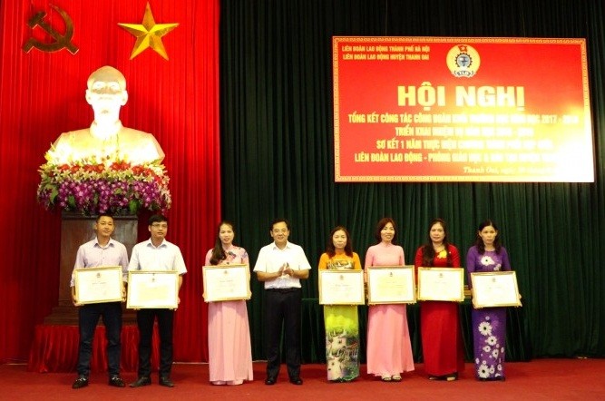 LĐLĐ huyện Thanh Oai: Tổng kết công tác công đoàn khối trường học