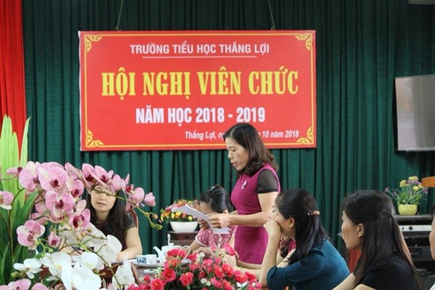 Trường Tiểu học Thắng Lợi tổ chức Hội nghị CBVC năm học 2018-2019