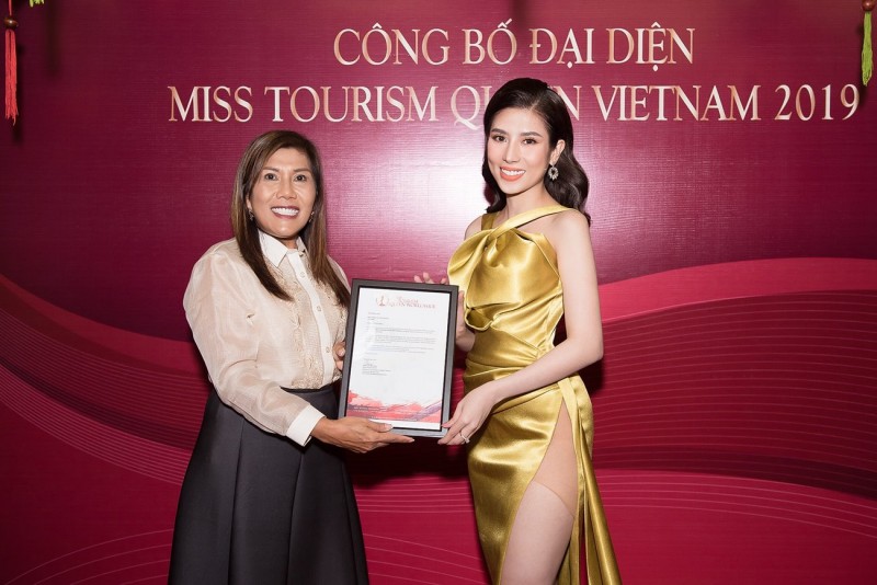 Á khôi Dương Yến Nhung đại diện Việt Nam tham dự Hoa hậu Du lịch thế giới 2019