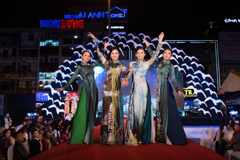 Hàng loạt mỹ nhân Việt mặc áo dài "Thiên đường gọi tên"