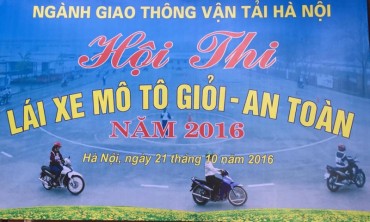Hội thi lái xe môtô giỏi, an toàn năm 2016 ngành GTVT Hà Nội