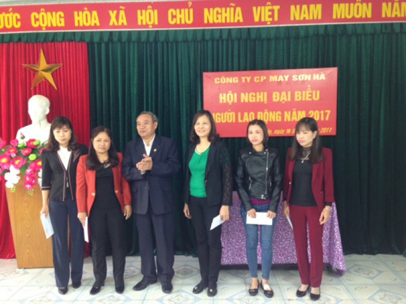 Hội nghị  người lao động Công ty CP May Sơn Hà