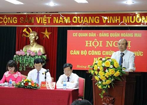 Hội nghị cán bộ công chức, viên chức Cơ quan Dân Đảng quận Hoàng Mai năm 2019