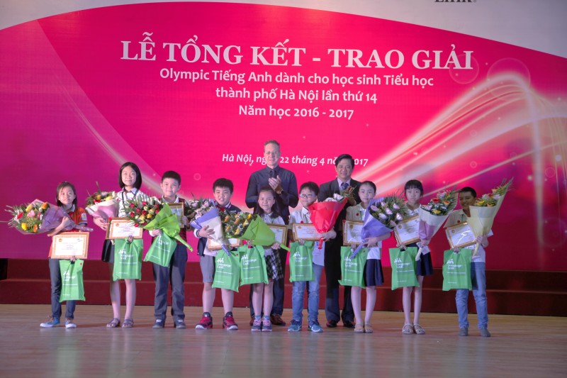 179 thí sinh đạt giải Olympic tiếng Anh tiểu học thành phố Hà Nội lần thứ 14