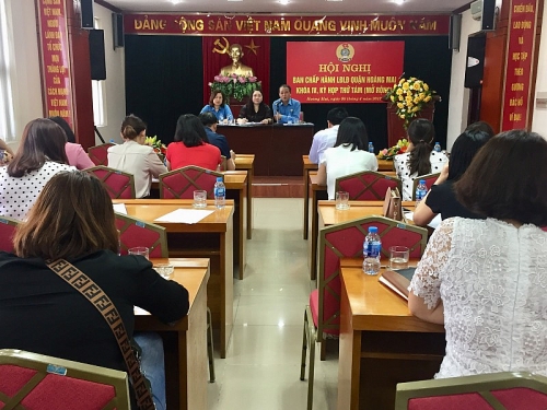 Hội nghị BCH LĐLĐ quận Hoàng Mai khóa IV, kỳ họp lần thứ 8 (mở rộng)