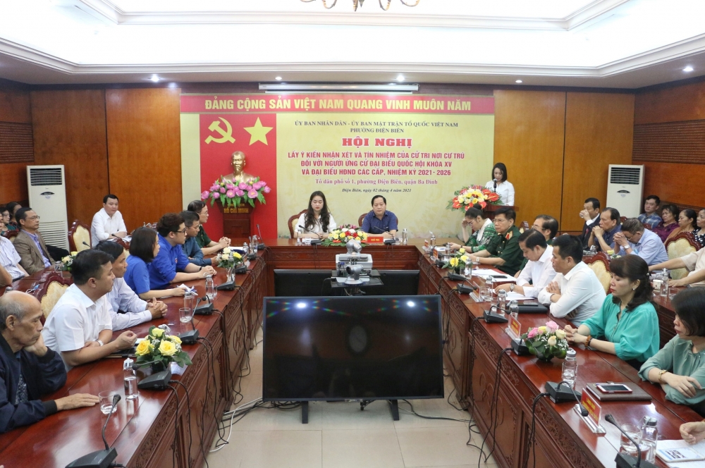 Chủ tịch Liên đoàn Lao động Thành phố Nguyễn Phi Thường được tín nhiệm cao của cử tri nơi cư trú