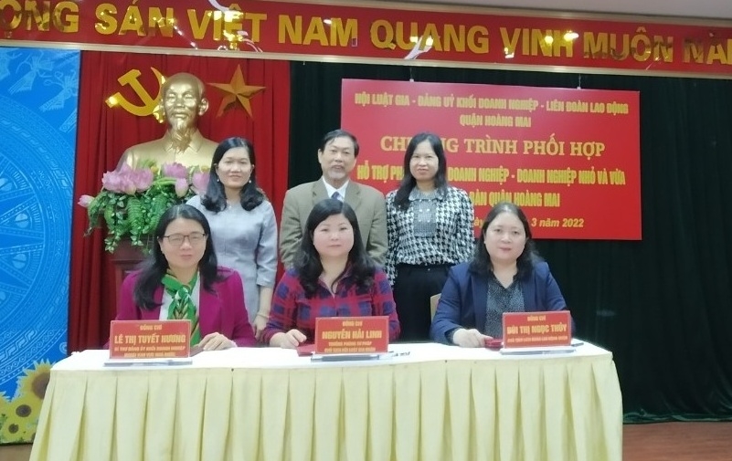 Liên đoàn Lao động quận Hoàng Mai tham gia phối hợp hỗ trợ pháp lý cho doanh nghiệp