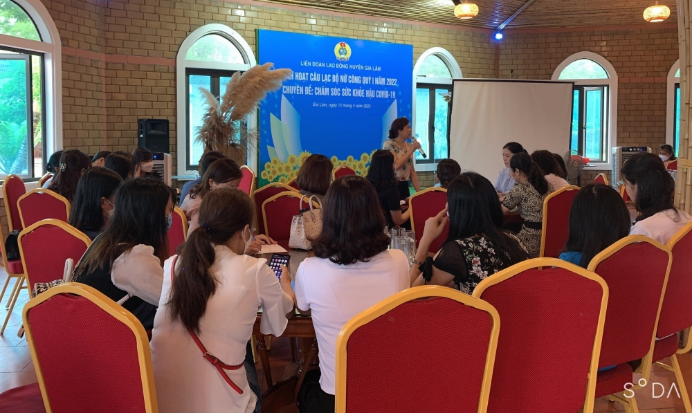 LĐLĐ huyện Gia Lâm: Sinh hoạt Câu lạc bộ nữ công quý I năm 2022