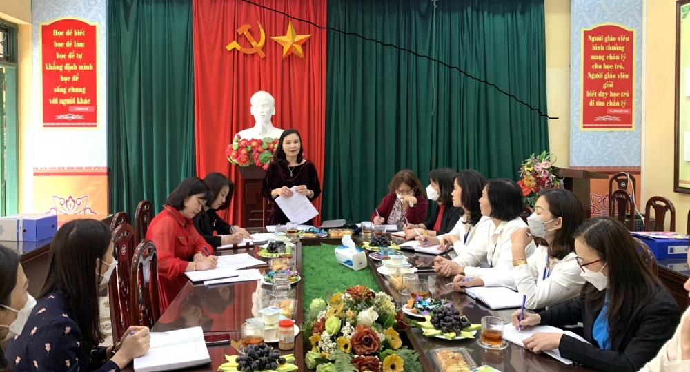 Liên đoàn Lao động huyện Gia Lâm kiểm tra việc chấp hành Điều lệ Công đoàn Việt Nam