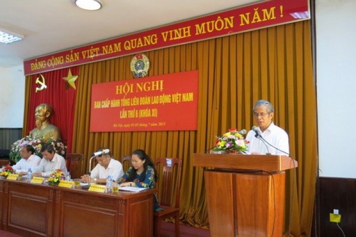 Khai mạc Hội nghị lần thứ 6 Ban Chấp hành Tổng LĐLĐ Việt Nam (khoá XI)