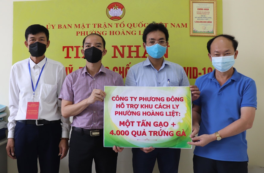 Hỗ trợ người dân chung cư HH Linh Đàm yên tâm phòng, chống dịch