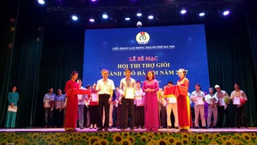 Hơn 60 giải xuất sắc được trao cho thợ giỏi thành phố Hà Nội