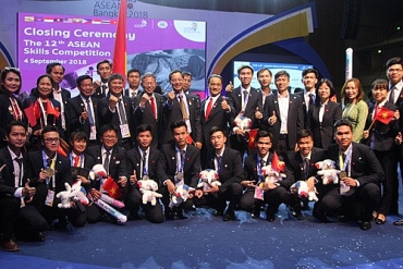 Việt Nam đứng thứ ba toàn đoàn tại Kỳ thi tay nghề ASEAN lần thứ 12