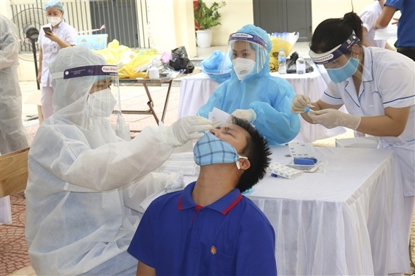 Tỷ lệ tiêm vắc xin phòng Covid-19 của huyện Gia Lâm đạt xấp xỉ 100%