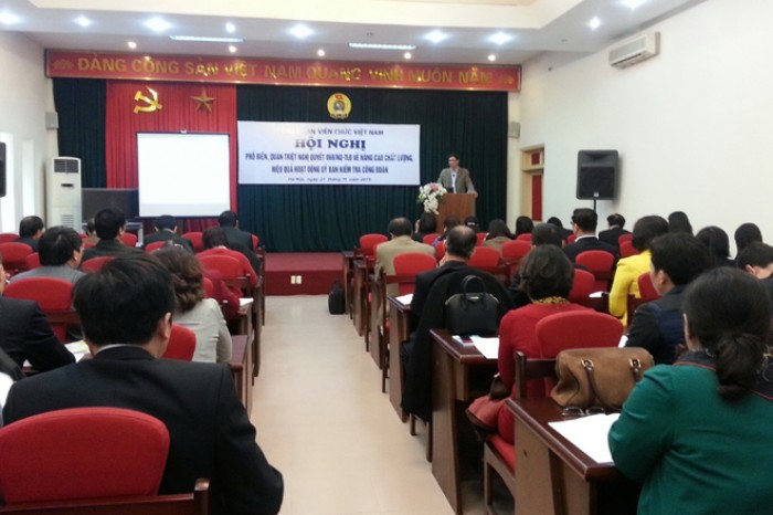 Quán triệt Nghị quyết 6b/NQ-TLĐ tới cán bộ CĐ Viên chức Việt Nam