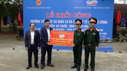 Viettel khởi công các công trình hỗ trợ huyện nghèo Bá Thước, Thanh Hóa