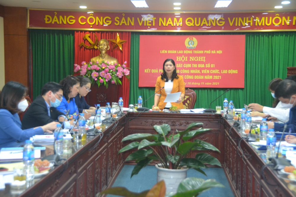 Khảo sát hoạt động Công đoàn Cụm thi đua số 1 Liên đoàn Lao động thành phố Hà Nội