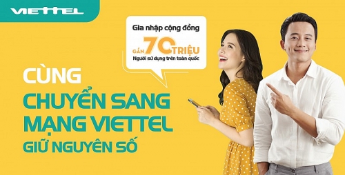 Viettel phục vụ khách hàng chuyển mạng giữ số ngay tại nhà