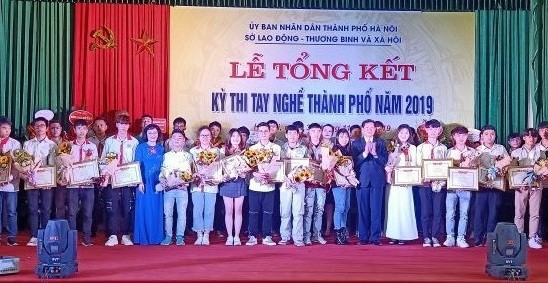 296 thí sinh xuất sắc giành giải tại Kỳ thi tay nghề thành phố Hà Nội năm 2019