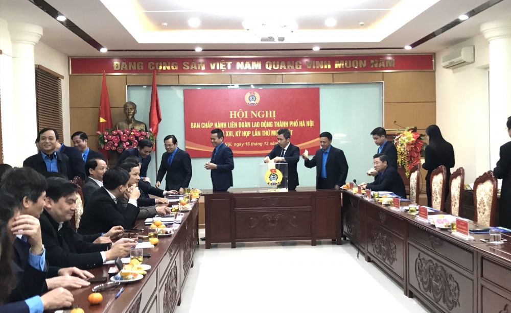 Đồng chí Nguyễn Phi Thường được bầu là Chủ tịch Liên đoàn Lao động Thành phố Hà Nội