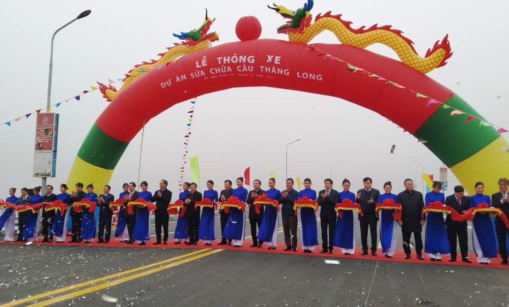 Cầu Thăng Long chính thức thông xe, đồng bộ toàn tuyến Vành đai 3 Hà Nội