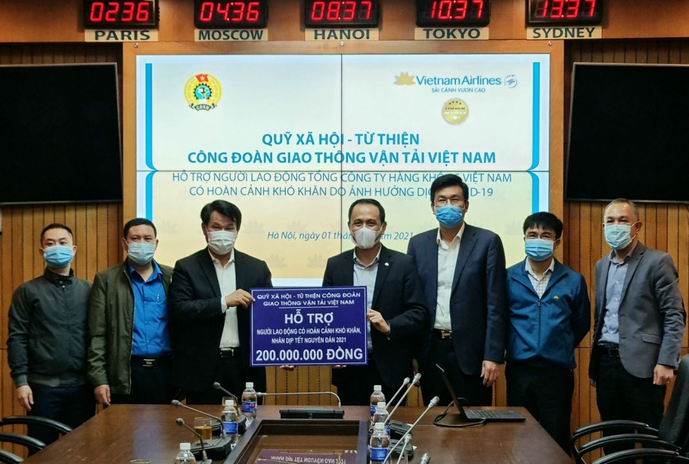 Công đoàn Giao thông vận tải Việt Nam: Chăm lo cho người lao động bị ảnh hưởng bởi Covid-19