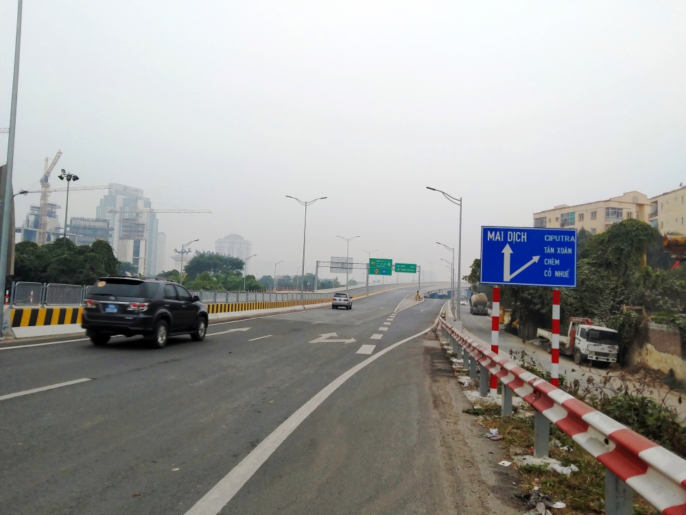 Ngày mai (23/4) tạm cấm phương tiện trên đường Vành đai 3 trên cao, đoạn Mai Dịch - cầu Thăng Long