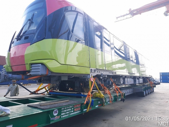 Dự án đường sắt Nhổn - Ga Hà Nội có thêm một đoàn tàu cập cảng Hải Phòng