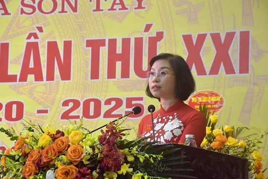 Bà Phạm Thị Thanh Mai được tín nhiệm giữ chức Bí thư Thị ủy Sơn Tây
