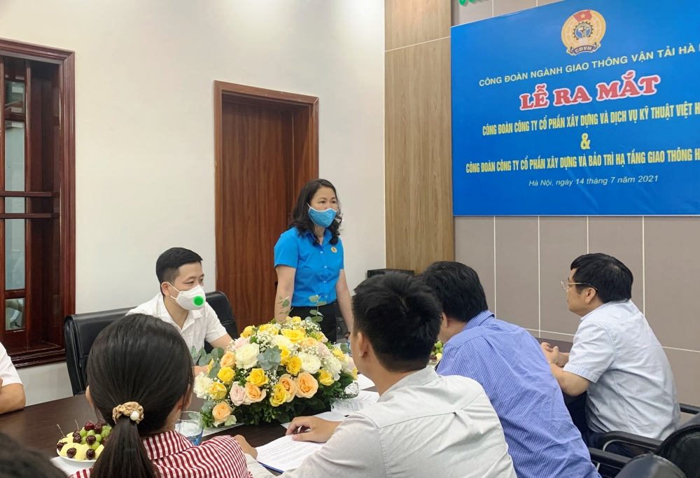 Công đoàn ngành Giao thông vận tải Hà Nội ra mắt thêm hai Công đoàn cơ sở