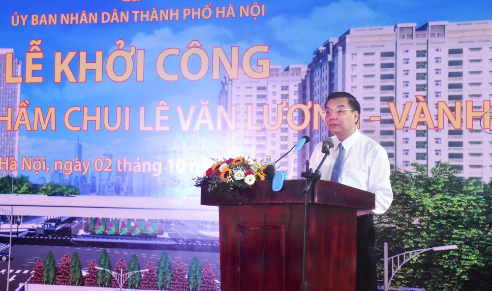 Hà Nội khởi công hầm chui Lê Văn Lương - Vành đai 3