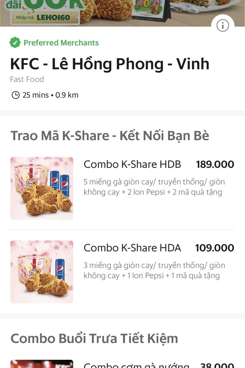 Grab triển khai dịch vụ GrabFood tại Thanh Hoá, Vinh và Pleiku
