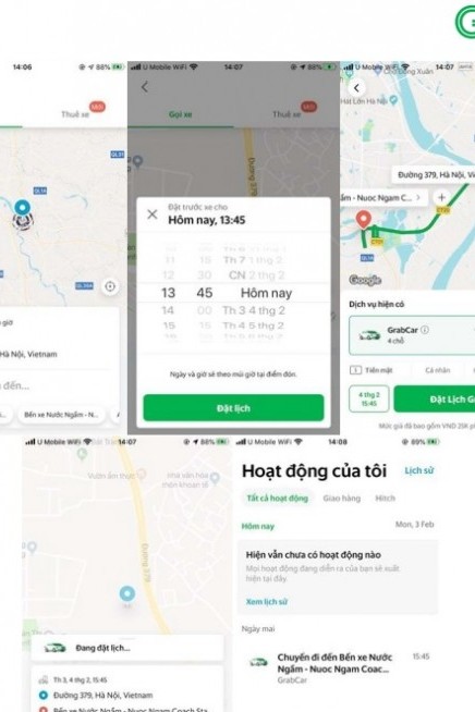 Grab triển khai thử nghiệm ứng dụng “Chuyến xe hẹn giờ” tại Hà Nội