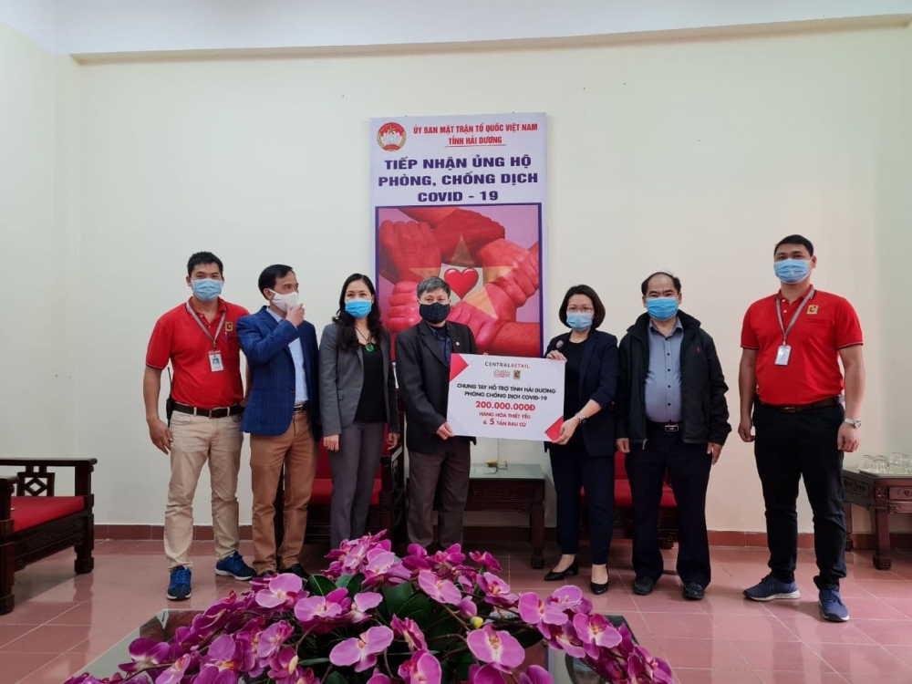 Central Retail Việt Nam tiếp sức tỉnh Hải Dương và Quảng Ninh chống dịch Covid-19