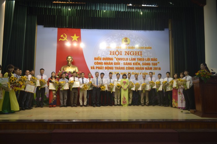 LĐLĐ quận Thanh Xuân: Tuyên dương CNVCLĐ giỏi