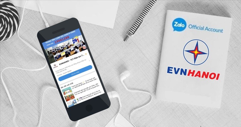 EVN Hà Nội phát triển trang EVNHANOI trên ứng dụng Zalo
