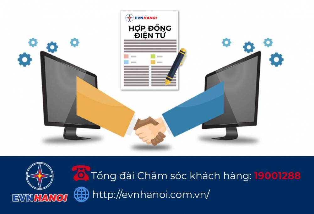 EVN Hà Nội triển khai ký lại hợp đồng mua bán điện theo phương thức điện tử