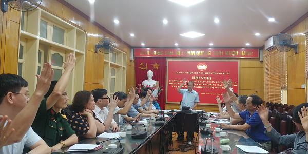 Thanh Xuân tổ chức hiệp thương lần ba, chốt danh sách người ứng cử đại biểu Hội đồng nhân dân quận
