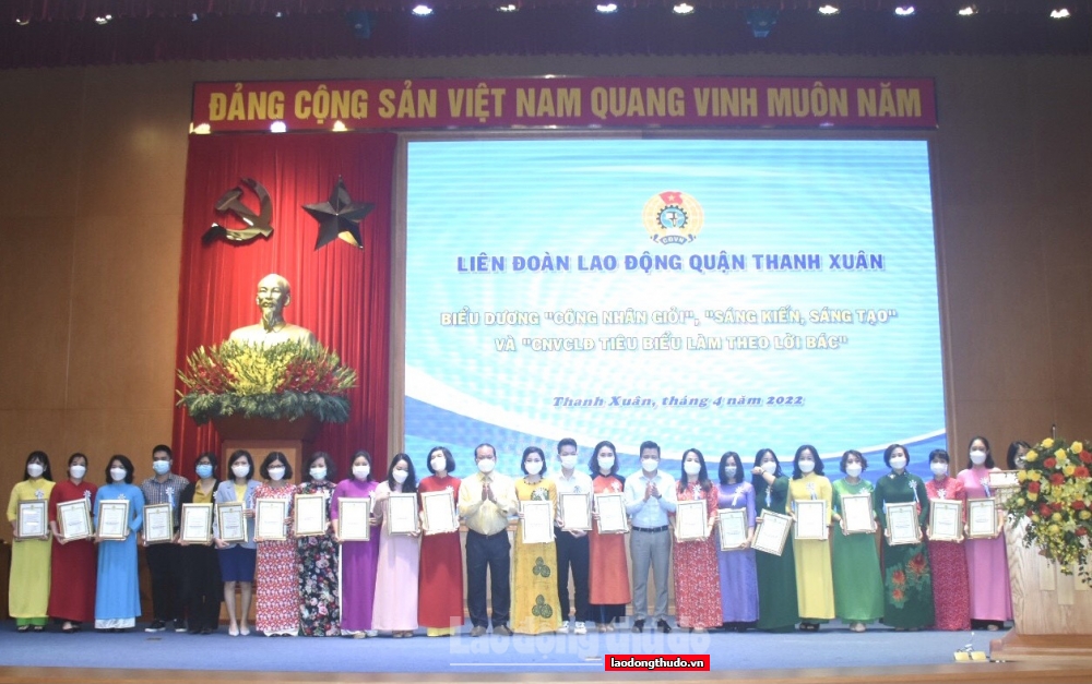 LĐLĐ quận Thanh Xuân biểu dương 88 công nhân giỏi và sáng kiến, sáng tạo