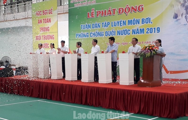 Phát động toàn dân học bơi, phòng chống đuối nước năm 2019