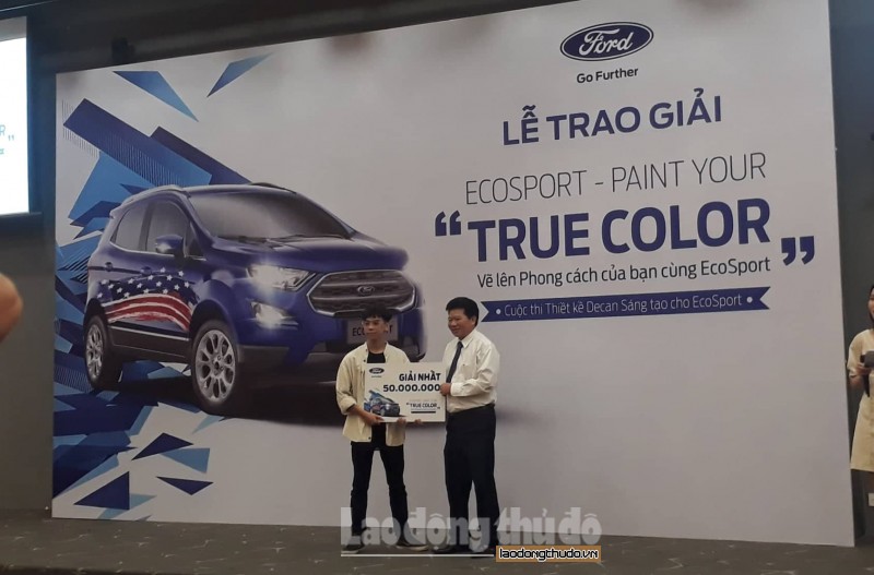 trao giai cho 10 ca nhan xuat sac nhat cuoc thi ford ecosport paint your true color