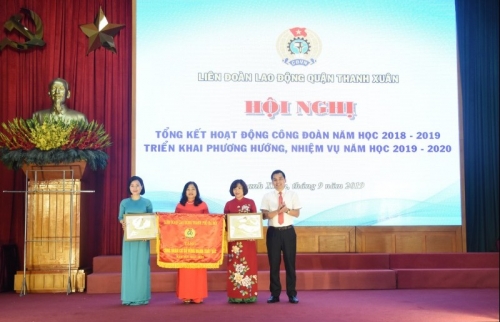 Quận Thanh Xuân: Tổng kết hoạt động Công đoàn năm học 2018 - 2019