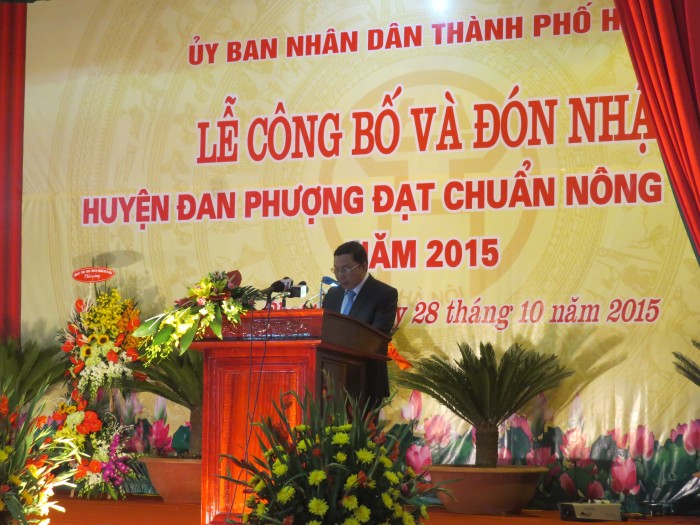 Đan Phượng đón nhận danh hiệu huyện “Nông thôn mới” đầu tiên của Hà Nội