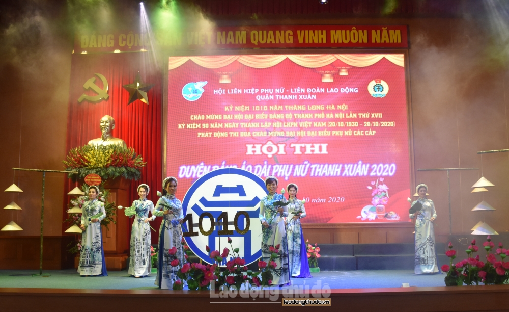 Tưng bừng Hội thi “Duyên dáng áo dài” quận Thanh Xuân năm 2020
