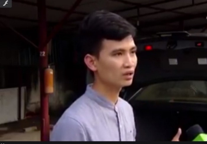 Hà Nội: Bình cứu hỏa phát nổ trong xe BMW