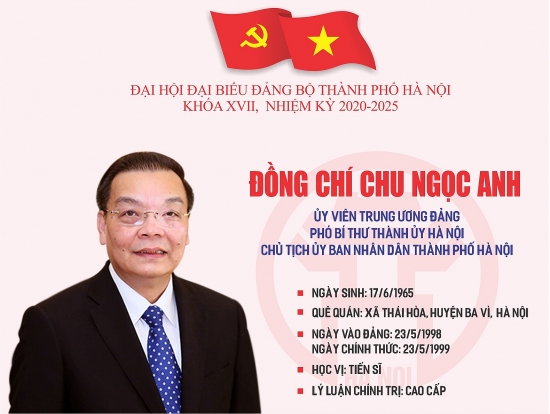Infographic: Tóm tắt quá trình công tác của Phó Bí thư Thành ủy Hà Nội Chu Ngọc Anh