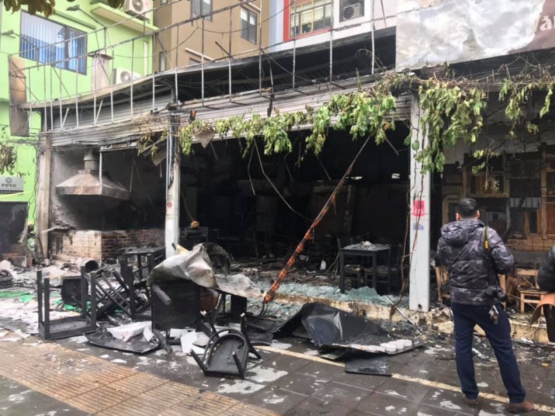 Cháy lớn tại một nhà hàng ở Hà Nội, nhiều tài sản bị thiêu rụi