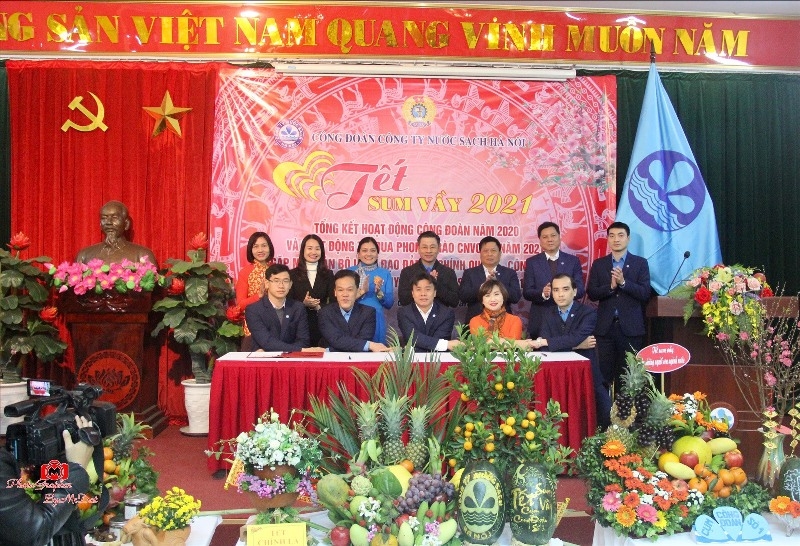 Công ty nước sạch Hà Nội tổng kết hoạt động công đoàn năm 2020, phát động thi đua năm 2021