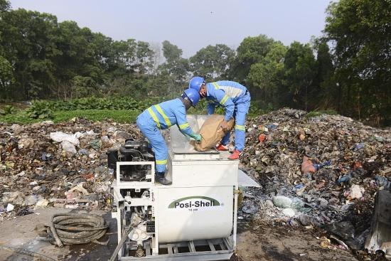 URENCO đảm bảo vệ sinh môi trường tại các điểm rác tồn đọng