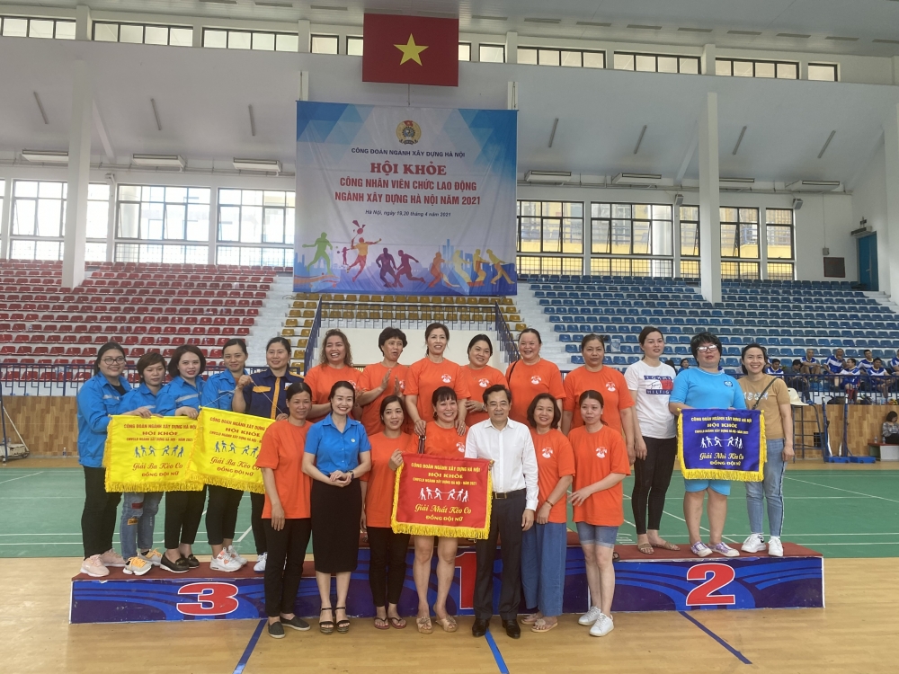 Công đoàn ngành Xây dựng Hà Nội khai mạc Hội khỏe công nhân viên chức lao động năm 2021